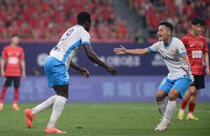 阿齐兹三次中超对阵成都蓉城都有进球 是对阵单一对手并列最多