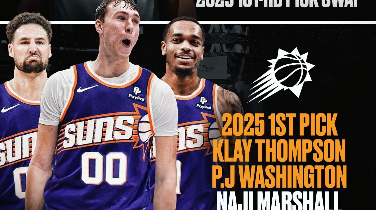 🤯ESPN交易模拟：独行侠送出状元签+克莱等4将换布克+2首轮签等